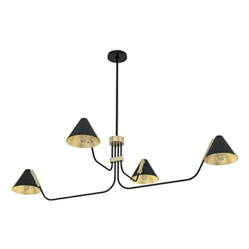 Matte Black Hunter Grove Isle Chandelier for Modern Homes