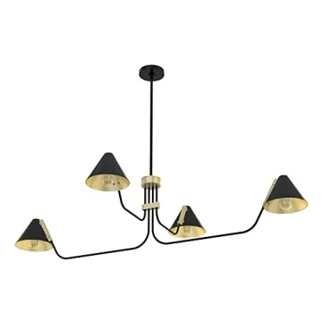 Matte Black Hunter Grove Isle Chandelier for Modern Homes