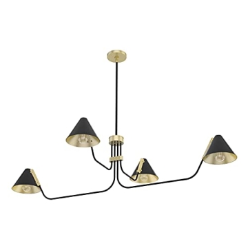 Matte Black Hunter Grove Isle Chandelier for Modern Homes