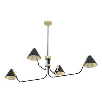 Matte Black Hunter Grove Isle Chandelier for Modern Homes