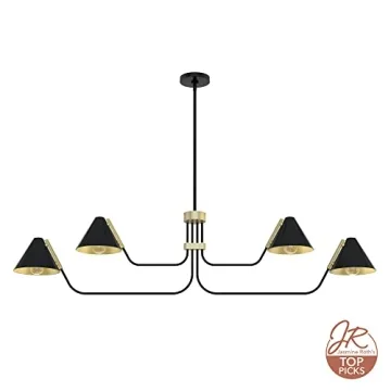 Matte Black Hunter Grove Isle Chandelier for Modern Homes