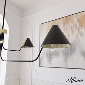 Matte Black Hunter Grove Isle Chandelier for Modern Homes