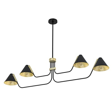 Matte Black Hunter Grove Isle Chandelier for Modern Homes