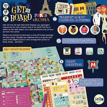 Get On Board: Paris & Rome - Fun Metro Line Game for All