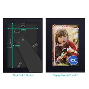 RPJC 4x6 Picture Frames in Solid Wood and Glass