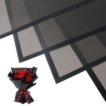 20 Sheets Flower Wrapping Paper, Translucent Bouquet Wrapping Paper Waterproof DIY Crafts Florist Su...