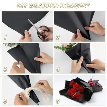 20 Sheets Elegant Waterproof Flower Wrapping Paper