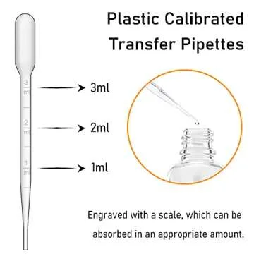 Bumobum Dropper Bottles, 4oz Clear Bottle with Dropper for Essential Oils with Funnel, Labels & Pipette, 2-Pack Tincture Bottles with Dropper(Unbreakable Plastic Eye Dropper)