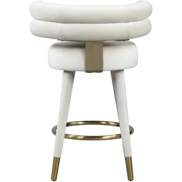 Stylish Modern Velvet Counter Height Stool for Dining
