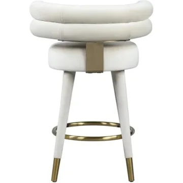 Stylish Modern Velvet Counter Height Stool for Dining