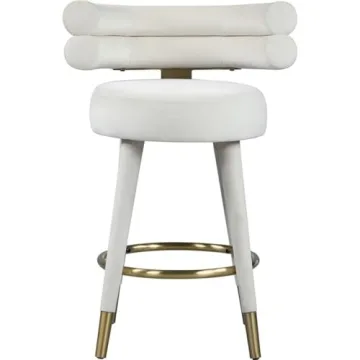 Stylish Modern Velvet Counter Height Stool for Dining