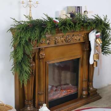 Norfolk Pine Garland - 9ft Lifelike Christmas Display