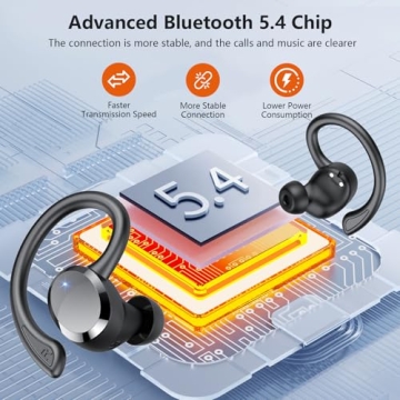 Wireless Earbuds - 2025 New Bluetooth 5.4 Headphones with 68Hrs Playtime and IPX7 Waterproof