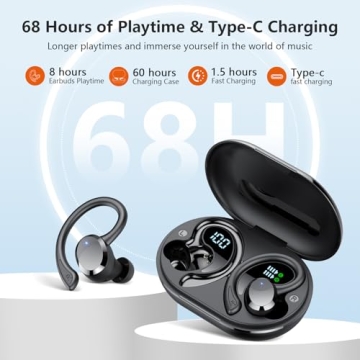Premium Wireless Earbuds - Bluetooth 5.4, 68Hrs Playtime