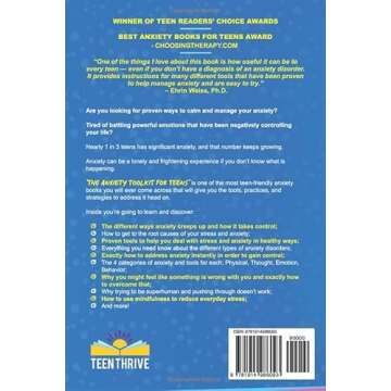 The Anxiety Toolkit for Teens: Easy and Practical CBT and DBT Tools to Manage your Stress Anxiety Wo...