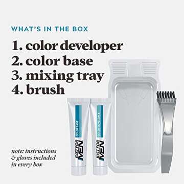 Just For Men Mustache & Beard, Beard Dye for Men with Brush Included for Easy Application, With Biotin Aloe and Coconut Oil for Healthy Facial Hair - Light-Medium Brown, M-30, Pack of 1