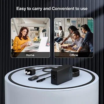 65W Surface Pro Laptop Charger - Universal Fit, 8.8ft