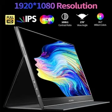 MNN 15.6" FHD Portable Monitor - Ultra-Slim Gaming Display