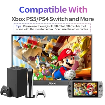 MNN 15.6" FHD Portable Monitor - Ultra-Slim Gaming Display