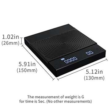 TIMEMORE Coffee Scale, 2021 New Version Black Mirror Basic Plus, Digital Espresso Coffee Scale Kitch...