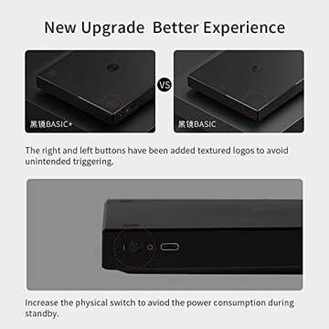 TIMEMORE Coffee Scale, 2021 New Version Black Mirror Basic Plus, Digital Espresso Coffee Scale Kitchen Scale with Auto Timing, 2000 Grams,Black Plus