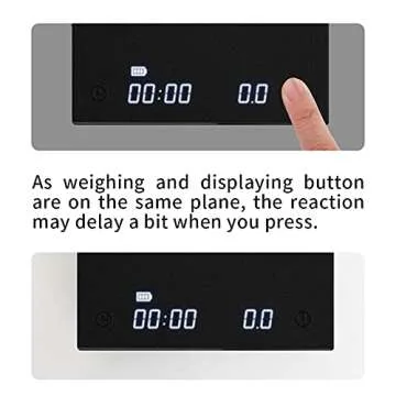 TIMEMORE Coffee Scale, 2021 New Version Black Mirror Basic Plus, Digital Espresso Coffee Scale Kitchen Scale with Auto Timing, 2000 Grams,Black Plus