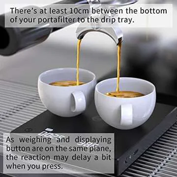 TIMEMORE Coffee Scale, 2021 New Version Black Mirror Basic Plus, Digital Espresso Coffee Scale Kitchen Scale with Auto Timing, 2000 Grams,Black Plus