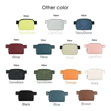 ODODOS Unisex Mini Belt Bag with Adjustable Strap Small Fanny Pack for Workout Running Traveling Hiking, Black