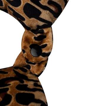 World's Best Feather Cozy Soft Microfiber Neck Pillow, Adult, Leopard