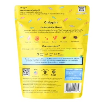 Chippin Soft Dog Treats - Wild-Caught Fish & Pumpkin Jerky