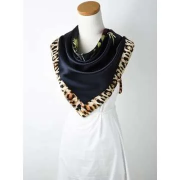 Stylish Corciova Large Satin Scarf Hair Wrap for Women