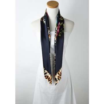 Stylish Corciova Large Satin Scarf Hair Wrap for Women