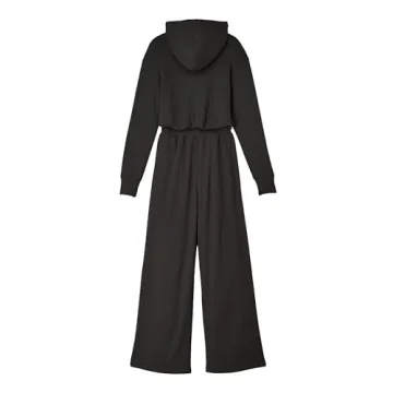 Soft Fleece Black Jumpsuit by RIVET UTILITY - L