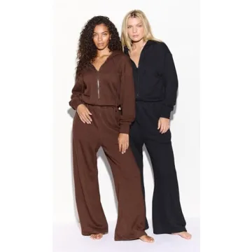 Soft Fleece Black Jumpsuit by RIVET UTILITY - L