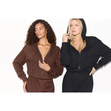 Soft Fleece Black Jumpsuit by RIVET UTILITY - L