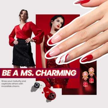 Beetles 85 Pcs Gel Nail Polish Kit with U V Light, 55 Colors Jelly Pink Gel Nail Kit with Base Top C...