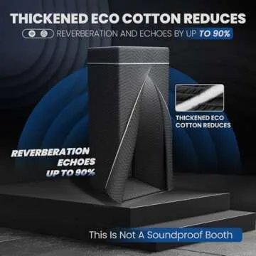 Portable Recording Booth - Compact Soundproof Vocal Booth for Home Studio and Travel