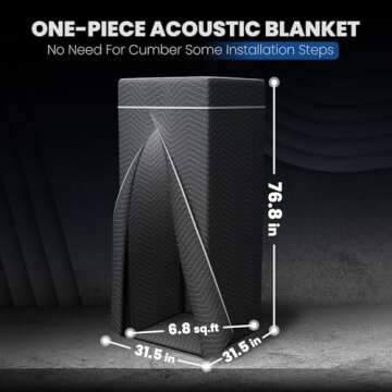 Portable Soundproof Vocal Booth for Quality Recordings