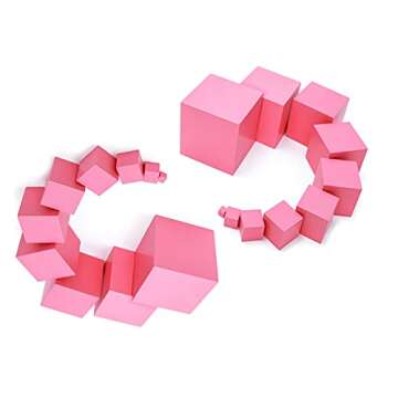 Adena Montessori Pink Tower for Toddlers 2-3 Years