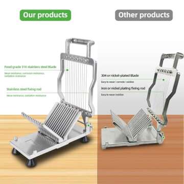 Commercial Cheese Slicer With Wire1 cm & 2 cm Cheese Cutter Butter Cutting Board Machine Aluminum Alloy Commercial Cheese Slicer with 316 Stainless Steel Wire Kitchen Cooking Baking Tool