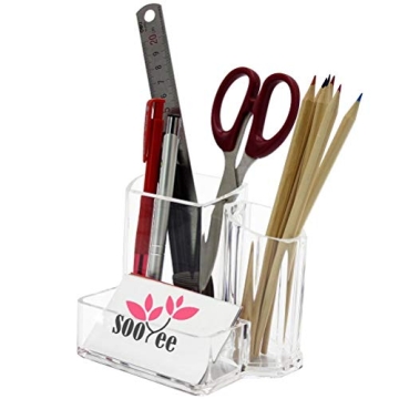 Sooyee Acrylic Desk Supplies Organizer for Home and Office