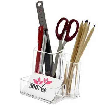 Sooyee Acrylic Desk Supplies Organizer for Home and Office