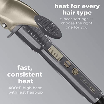 Conair INFINITIPRO Tourmaline 1.5" Curling Iron for Gorgeous Curls