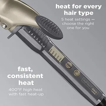 Conair INFINITIPRO Tourmaline 1.5" Curling Iron for Gorgeous Curls