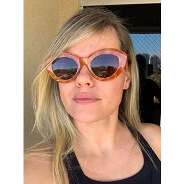 AIEYEZO Cat Eye Sunglasses - Chic Retro Style Shades