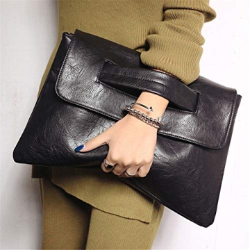 Stylish NIGEDU PU Leather Clutch Handbag for Women