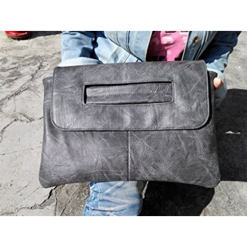 Stylish NIGEDU PU Leather Clutch Handbag for Women