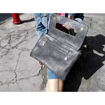 Stylish NIGEDU PU Leather Clutch Handbag for Women