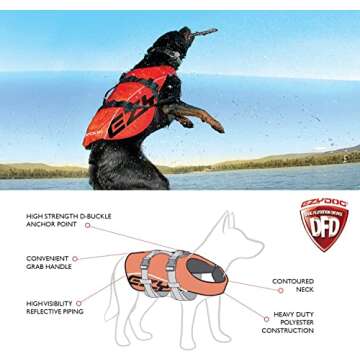Ezydog DFD Dog Life Jacket - Superior Safety Vest
