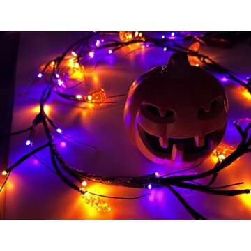 Pumpkin Lights for Halloween - Indoor & Outdoor Decor